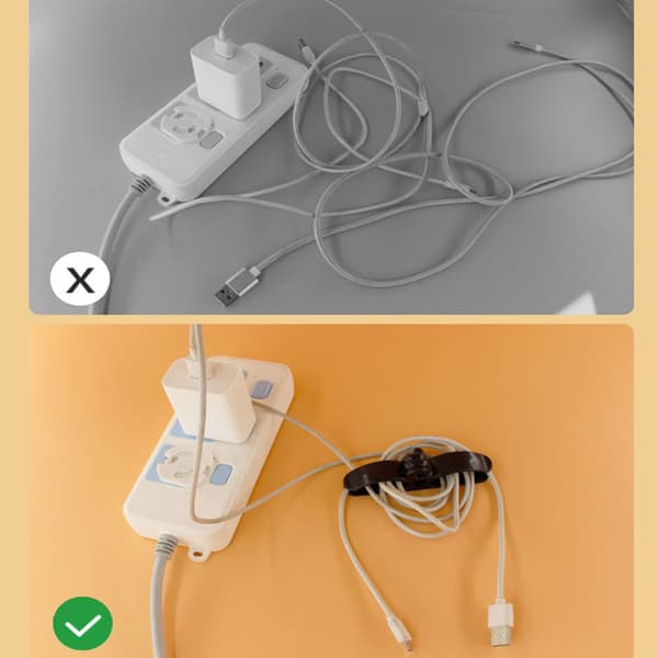 6st organizer Cord Keeper sladdupprullare 6Pcs