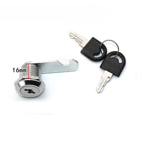 Kamslås för skåp 20MM OCHIPPAD 20mmUnchipped