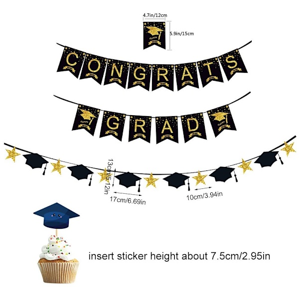 2st Graduation Banner Hanging Banner 24PCS-C 24PCS-C 24pcs-C