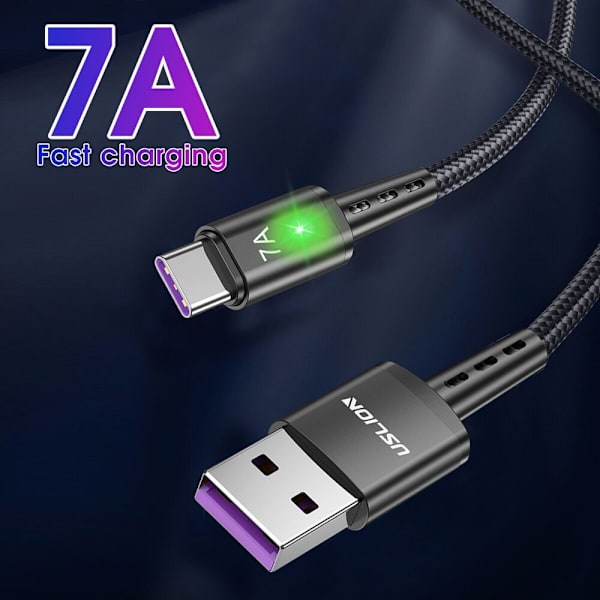 Typ C Snabbladdarkabel Typ C Datakabel LILA 2M Purple 2M