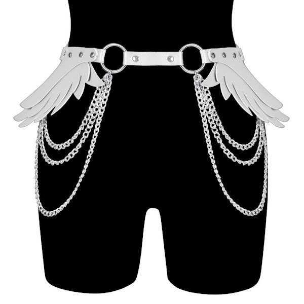 Naisten vartalovaljaat Goth Belt VALKOINEN White