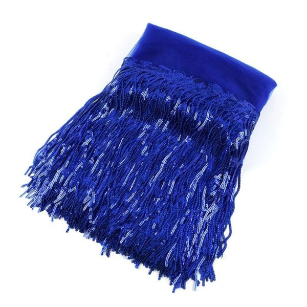 10Yards paljetttofs Spetsdekorationsmaterial KUNGSBLÅ Royal Blue 10Yards-10Yards