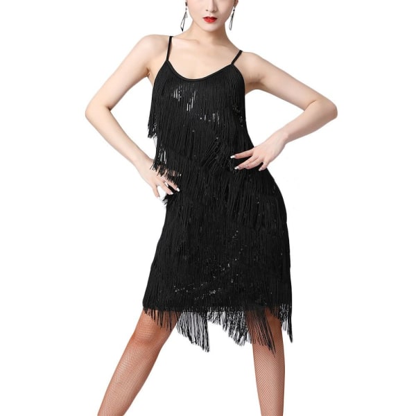 Latin Dance Dress Dancing Skirt SORT Black
