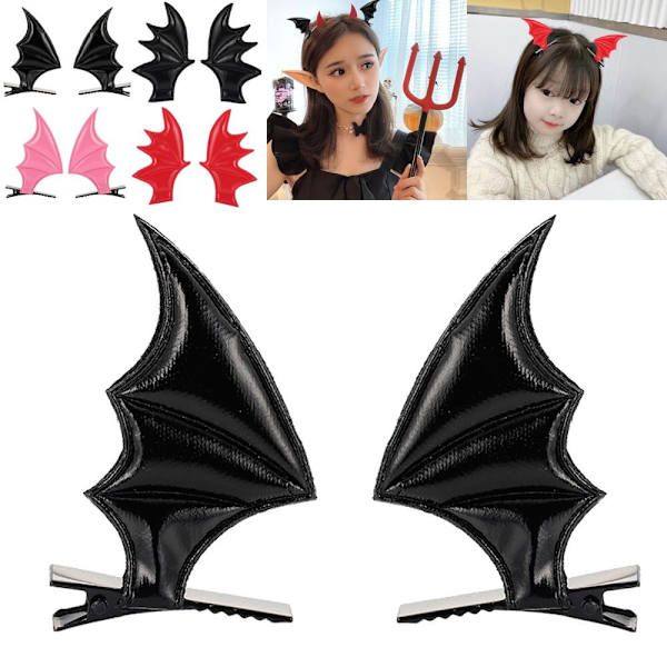 3 par Halloween hårnålar Devil Ears Pannband RÖTT 02 02 red 02-02