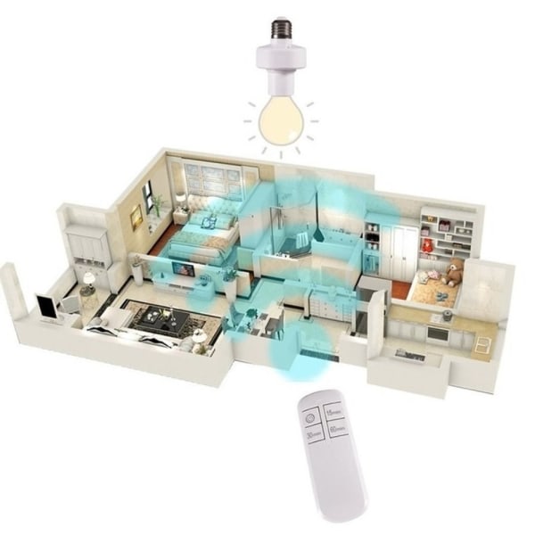 Smart Timer Switch E27 Lamphållare 220V 220V 220V