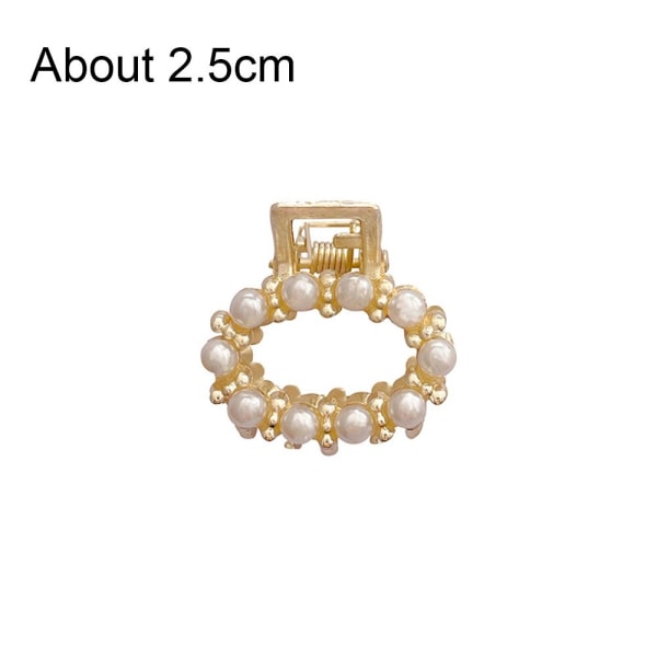 Hårnål White Pearl Metal Flower Hair Claw 1 1 1