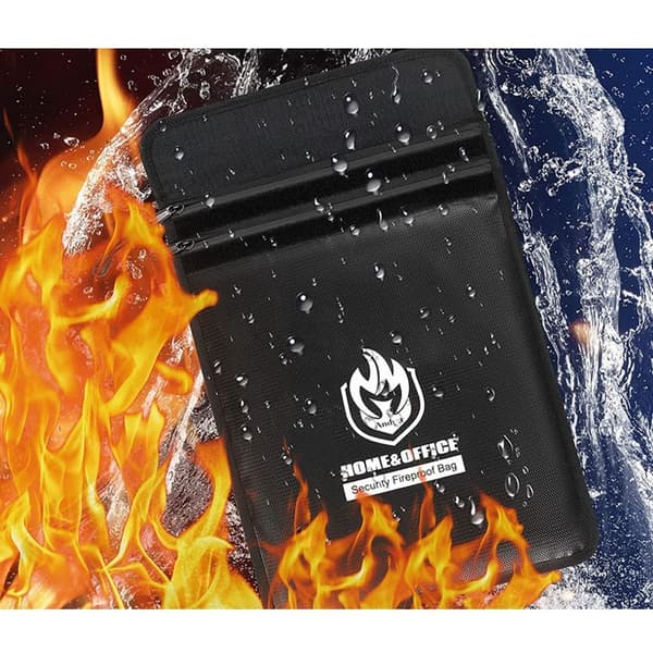 Brandsäker väska för dokument 2200°F