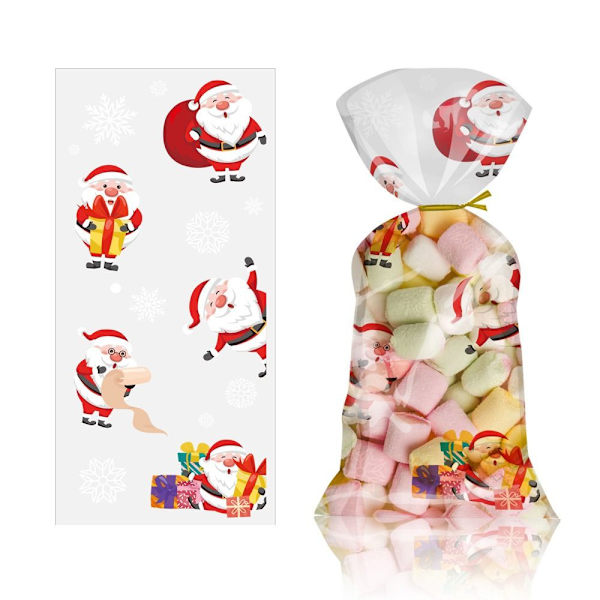 50 st julgodispåsar Xmasförpackningspåsar C C C