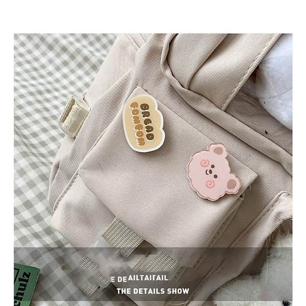Koululaukku Reppu Reppu BEIGE beige