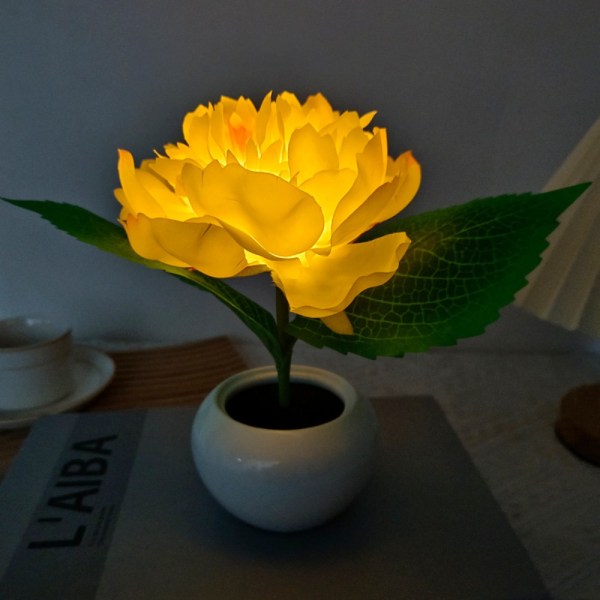 Led Peony Night Light Night Light 2 2 2