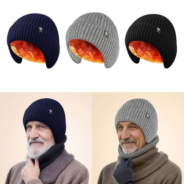 Stickade mössor Yllekepsar MARINBLÅ Navy Blue