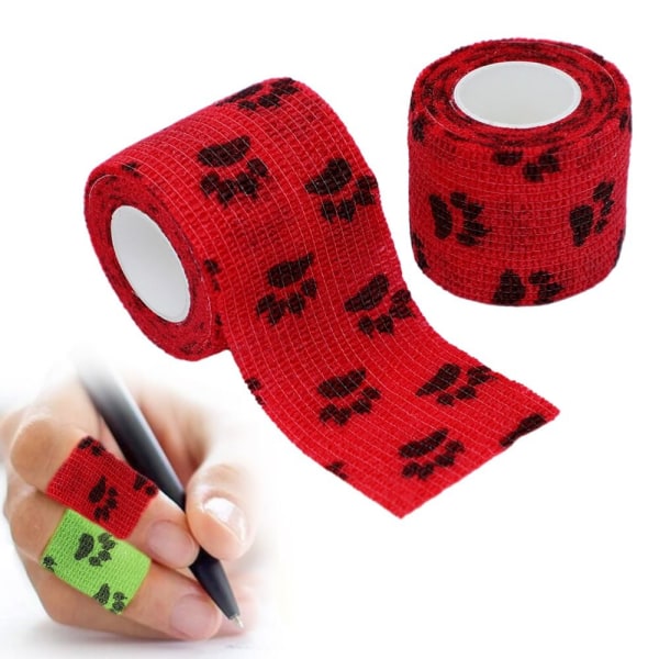 8st 4,5m Sport Elastiskt Bandage RÖTT Red