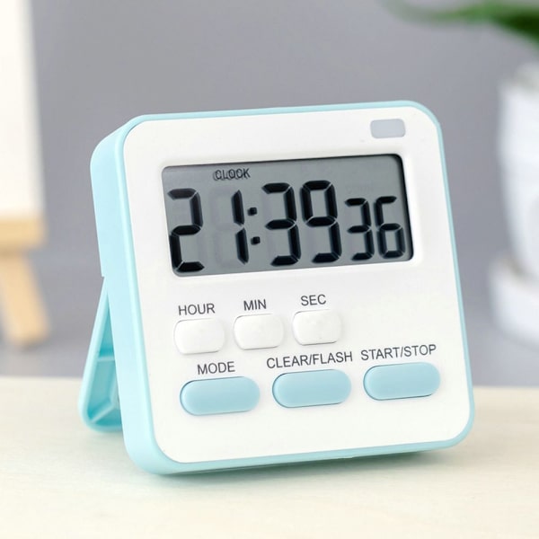Nedtælling vækkeur Timer BLÅ blue