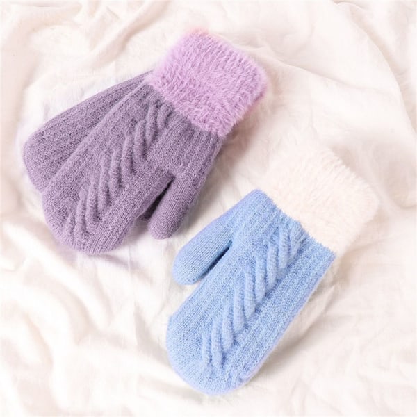 Strikkede Handsker Full Fingers Handsker PINK pink