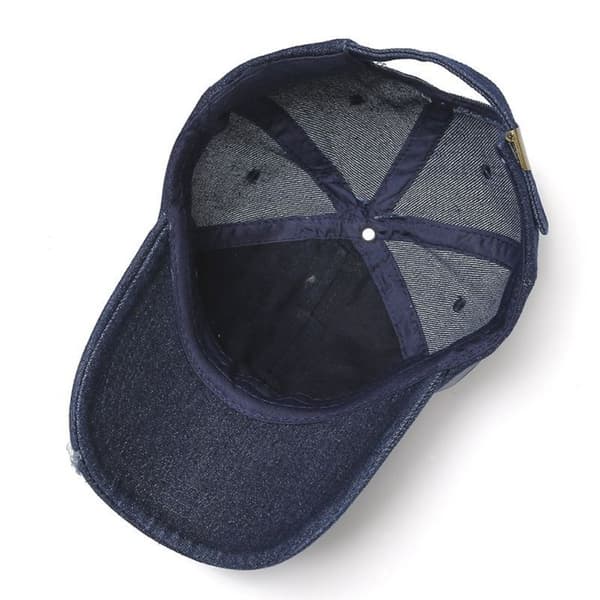 Denim Baseball Caps Distressed Hole Cap SORT black