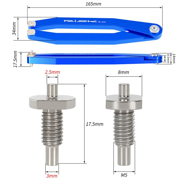 Vevarmar Cap Stift Nyckel RESERVSNIPAR RESERVSNIPAR Spare Pins