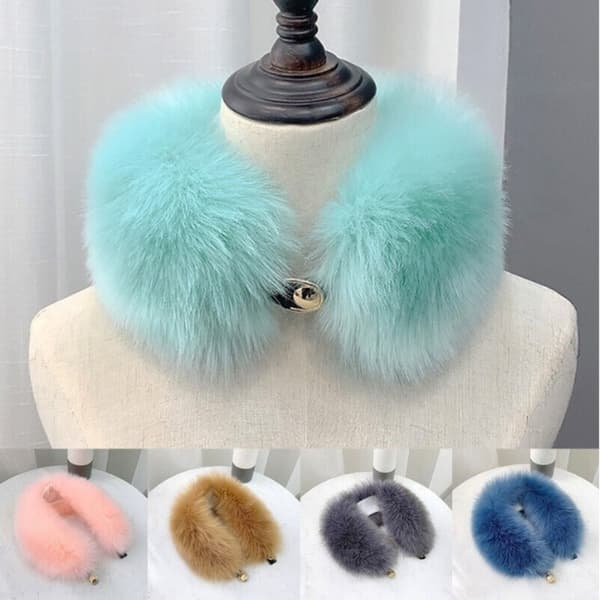 Vinter imitert pelssjal wrap-skjerf 10 10 10