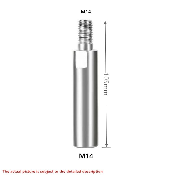 Gjengeadapter forlengelsesstang vinkelsliperbits forlengelsesaksel M14-105mm