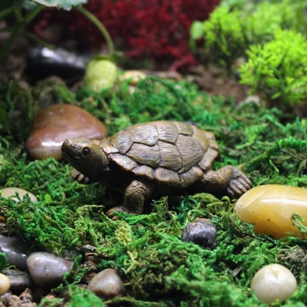 2 stk Skildpadde Resin Craft Simulation Mini Skildpadde Skildpadde 2pcs