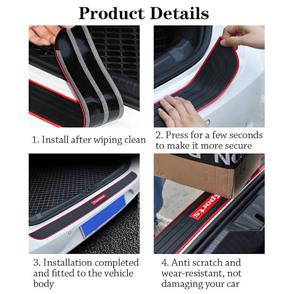 Bumper Protector Strip Bil Protector Pad Bumper Guard