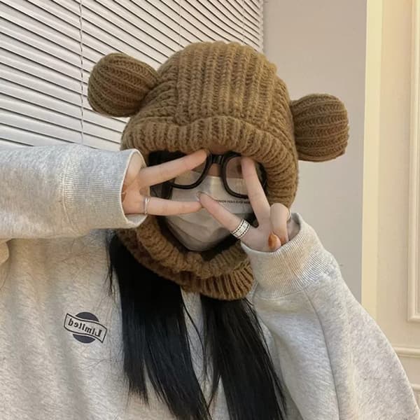 Huehue Vinterhat BEIGE Beige