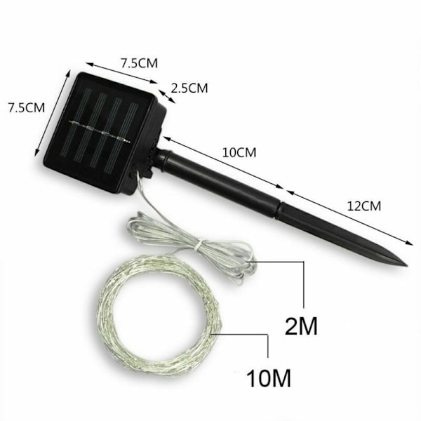 Fairy Lights String Strip Light HVIT HVIT White