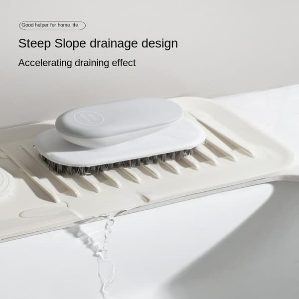 2 STK Vask Splash Guard Kran Vannfangermatte BEIGE&GRÅ Beige&Grey