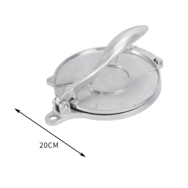 Tortilla Press Maker Degpressning SILVER 20CM 20CM Silver 20cm-20cm