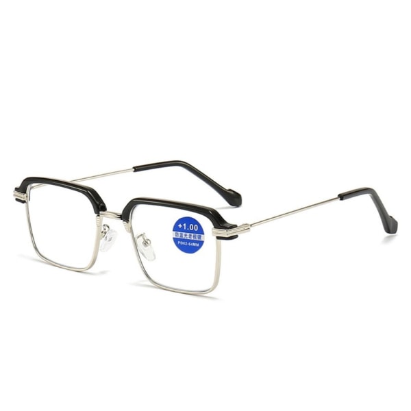 Anti-Blue Light Glasögon Överdimensionerade glasögon SVART SILVER SVART