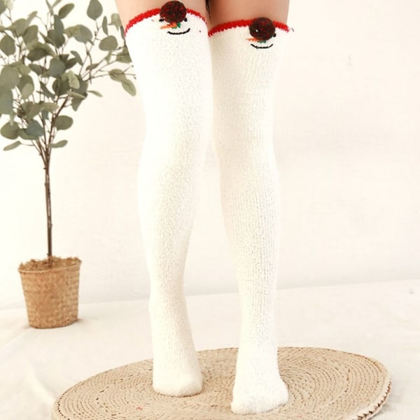 Coral Feece Sock Modeling Kne Sokker STYLE 2 STYLE 2 Style 2