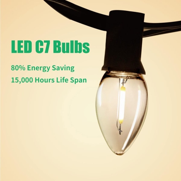 6 kpl C7 LED-yövalolamppuja kynttilänlamppu