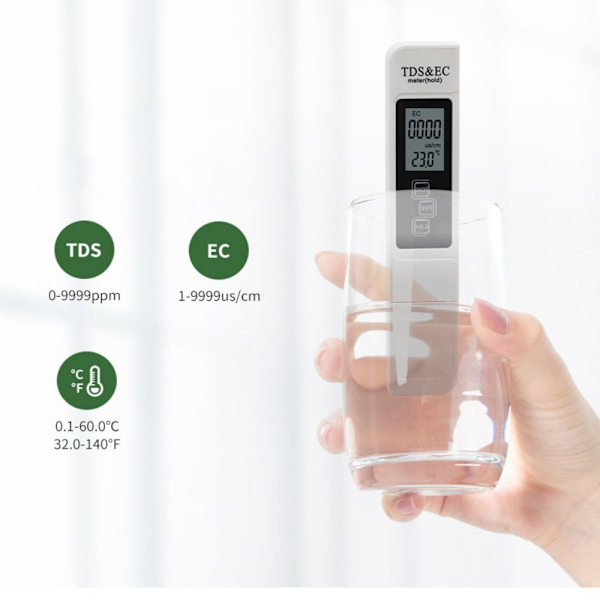TDS EC Meter PH Test Pen Veden puhtaus