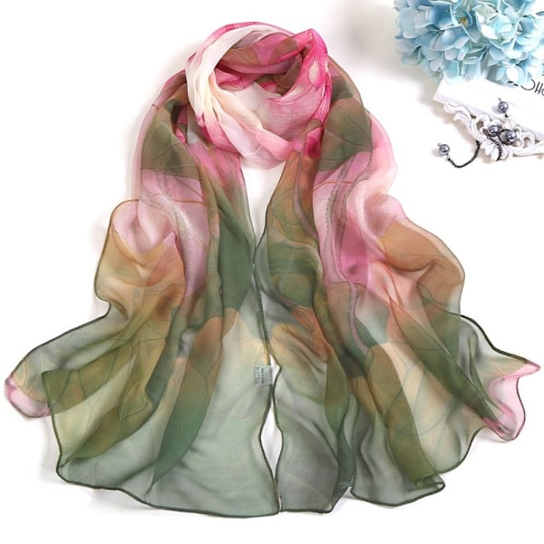 Chiffonskjerf Langt sjal 2 2 2