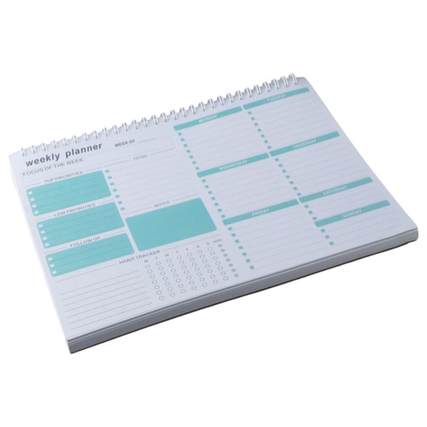 Weekly Planner Notepad Att göra Lista Planering Odaterat anteckningsblock