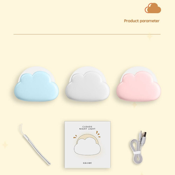 Cloud Night Light Nightlight HVID White