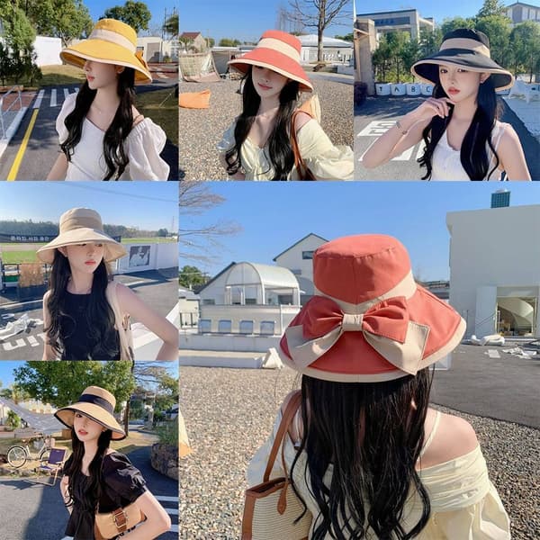Bucket Hat Beach Cap MUSTA Black
