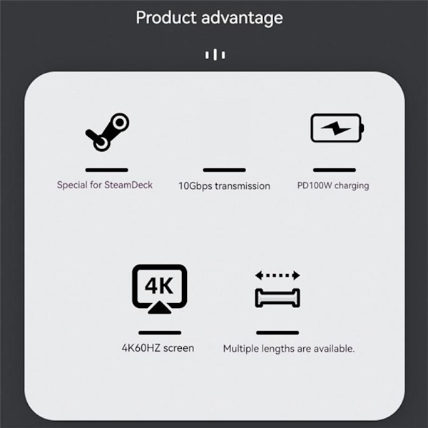 Typ-C-kabel USB3.1 Gen2 1MMAN TILL KVINNA MAN TILL KVINNA 1mMale to Female