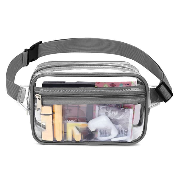 Klar taljetaske Makeuptaske RØD Red