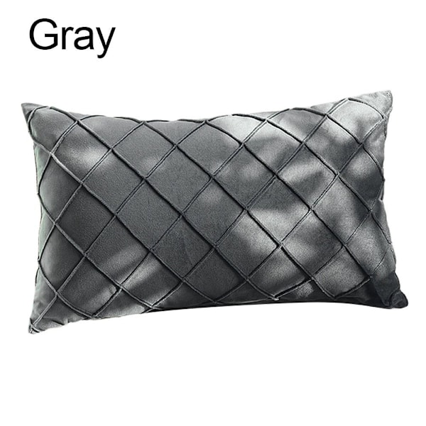 Rektangulär case Sammet Kuddfodral GRÅ Gray