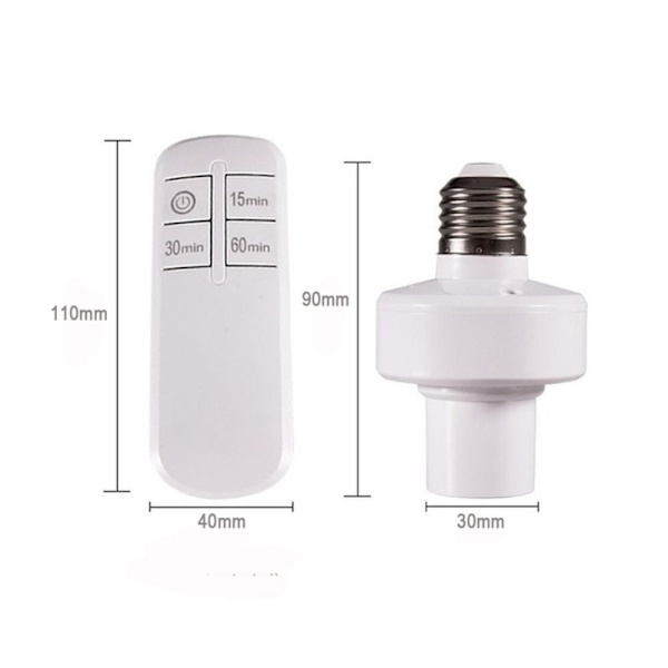 Smart Timer Switch E27 Lampeholder 110V 110V 110V