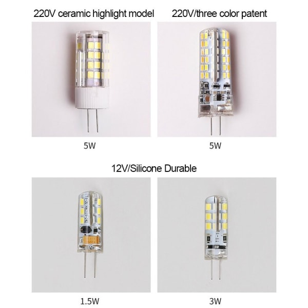 Lyspære Dæmpbar pære G4 12W 75D G4 12W 75D G4 12W 75D