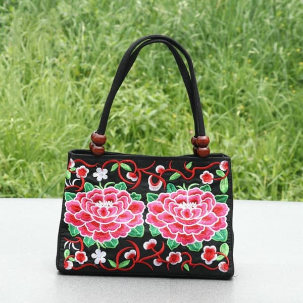 Broderte vesker Bøtteveske 2 2 2