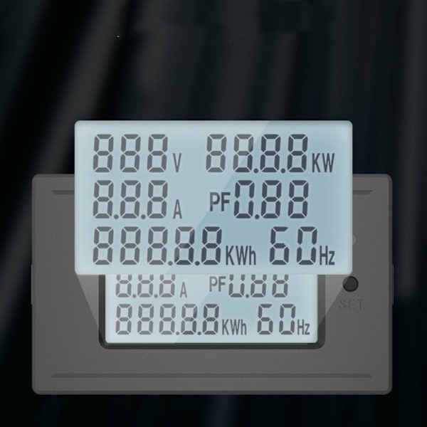 Volttimittari Ampeerimittari Power Sähkömittari 20A 4400W 20A 4400W 20A 4400W