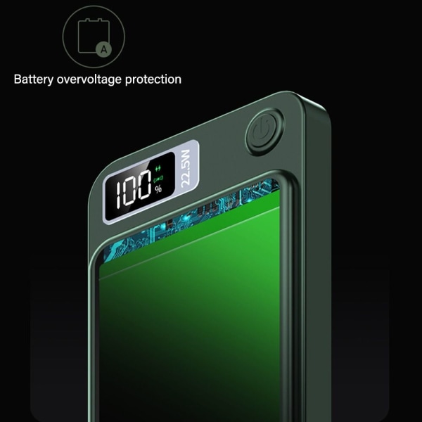 Trådlös Powerbank Externt extra batteripaket SVART black
