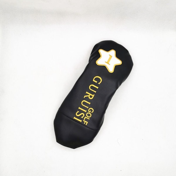 Golf Woods Headcovers Golf Club Head Covers SVART 2 2 Black 2-2