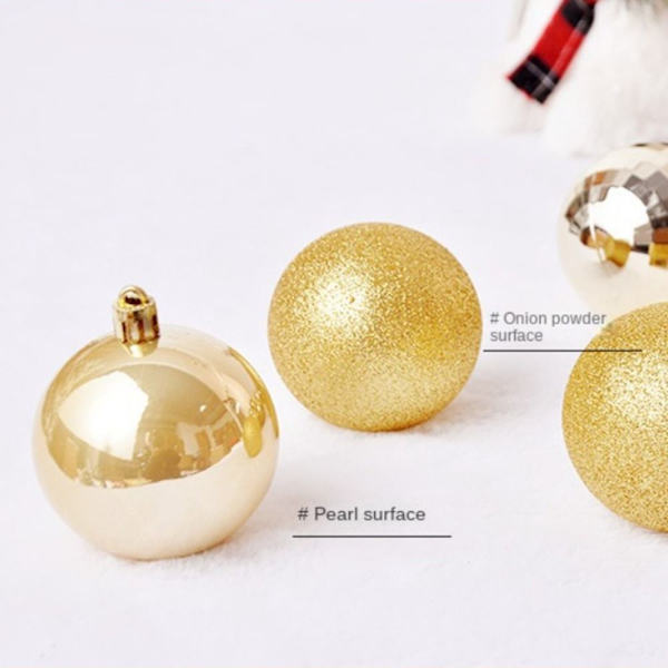 36 kpl Christmas Ball Ornaments Set joulukuusen riipus PUNAINEN Red