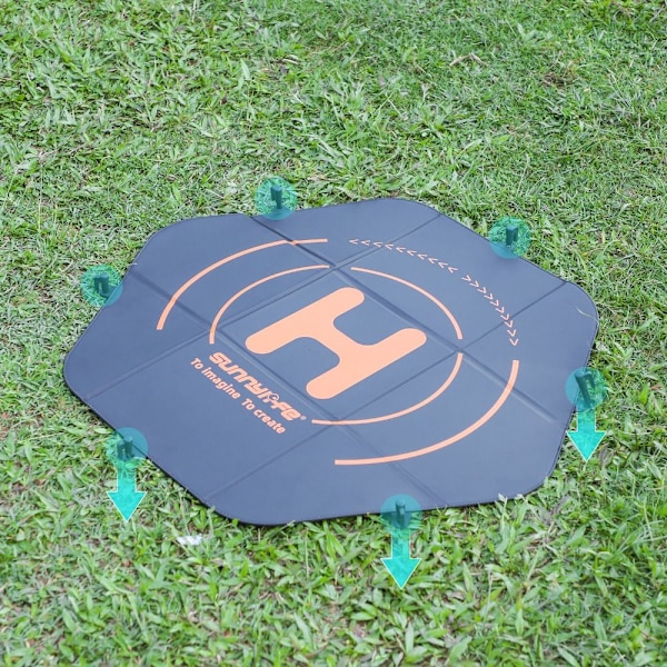 Drone Landing Pad Foldebart forklæde Takeoff og Landing Pad 80cm