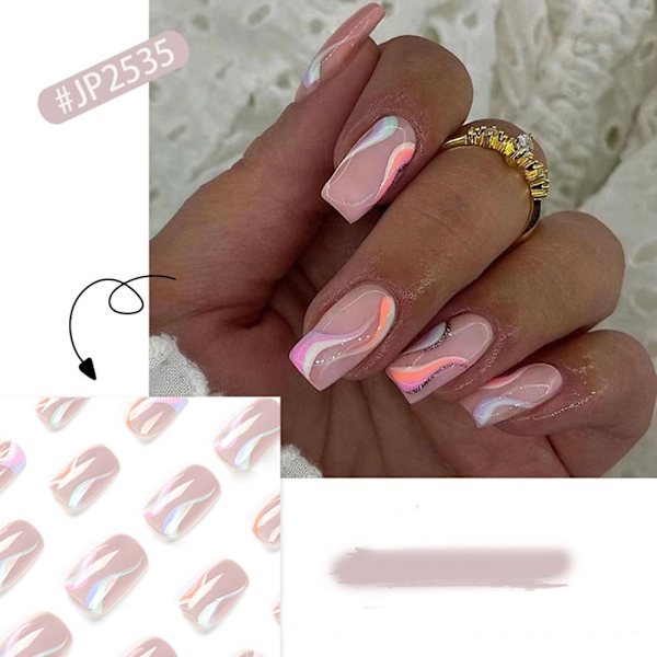 24st False Nails Long Square JP2523 JP2523 JP2523