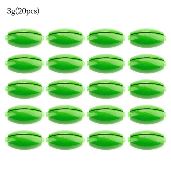 10 stk. Fiskeledningssynker Fiskevektsink 3G(20STK) 3g(20pcs)