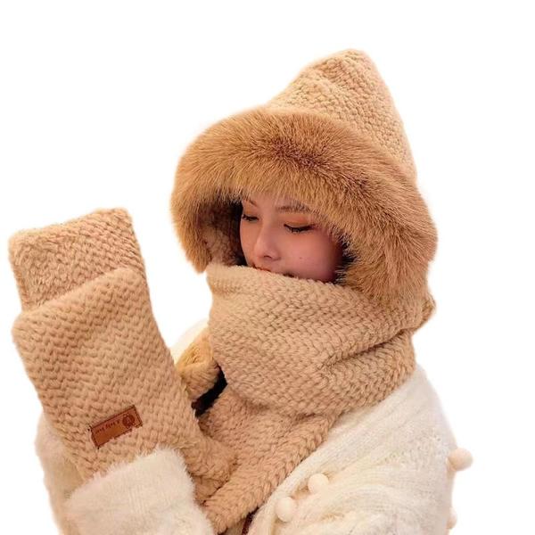 Tørklædehandsker Maskesæt Bear Ear Hat STYLE 2 STYLE 2 Style 2